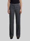 wide-leg stretch canvas trousers
