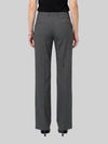 wide-leg stretch canvas trousers