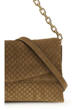 GUCCI OS large suede shoulder bag