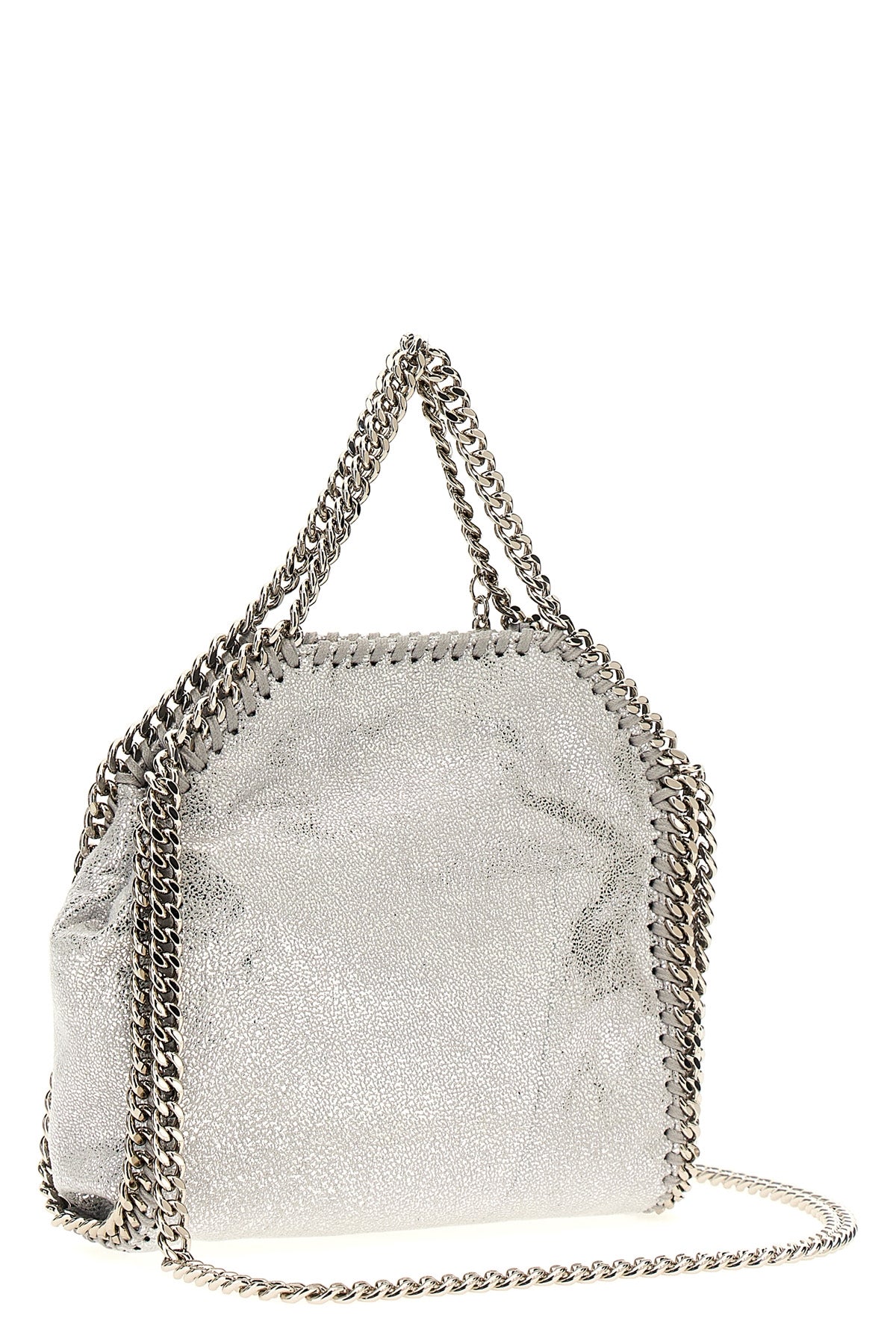 falabella micro shopping bag in shaggy deer