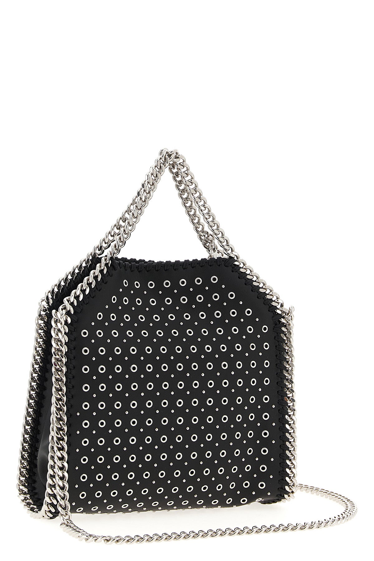 tiny falabella handbag in leather-effect fabric