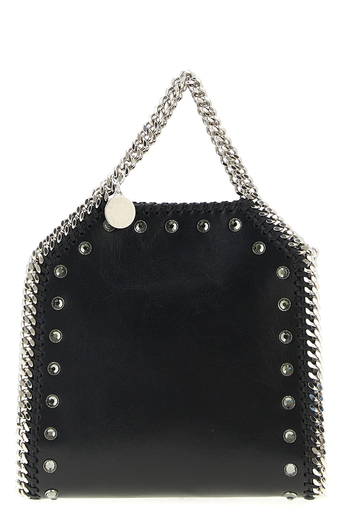 tiny falabella handbag in alter mat cracklé fabric