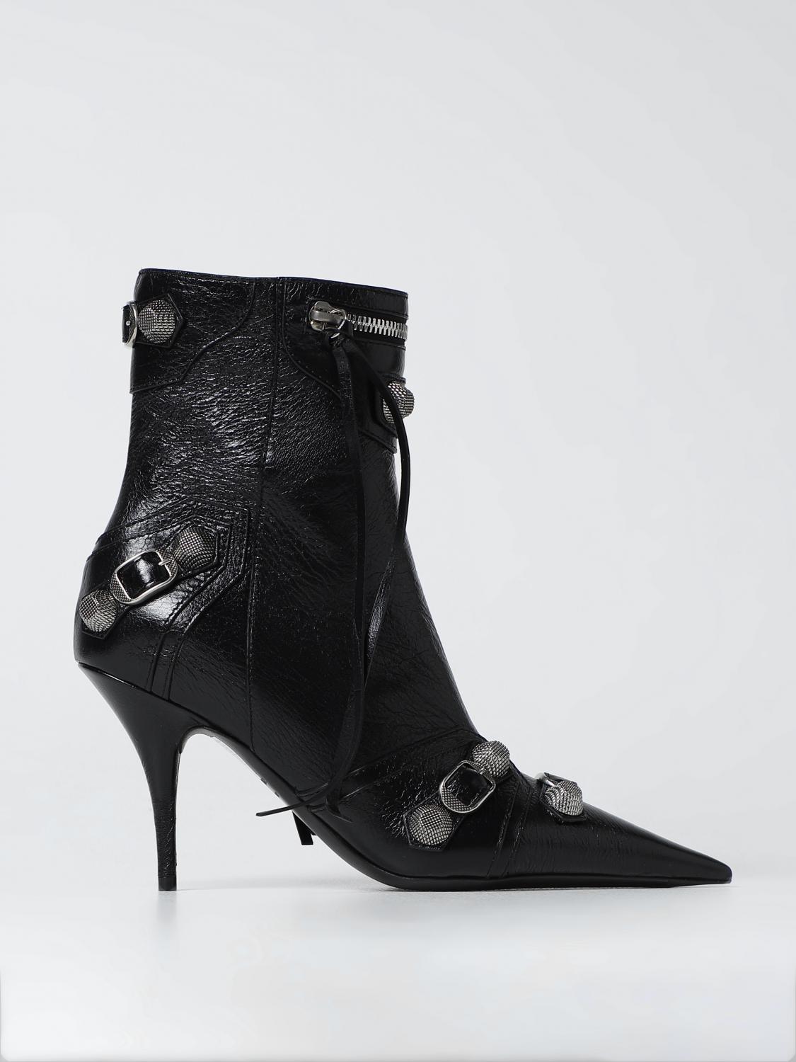 BALENCIAGA 36 cagole ankle boots in leather