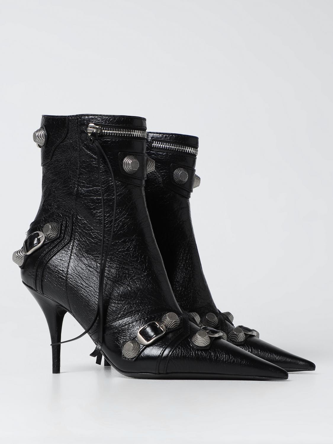 BALENCIAGA 36 cagole ankle boots in leather