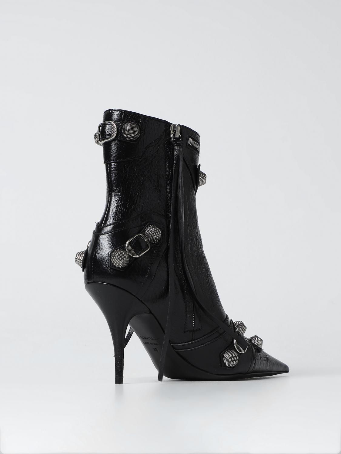 BALENCIAGA 36 cagole ankle boots in leather