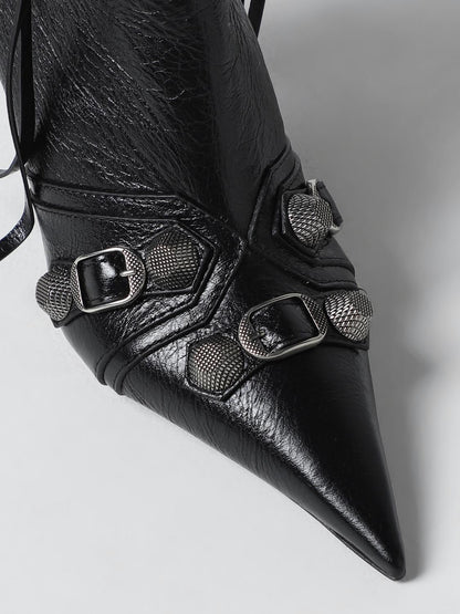 BALENCIAGA 36 cagole ankle boots in leather