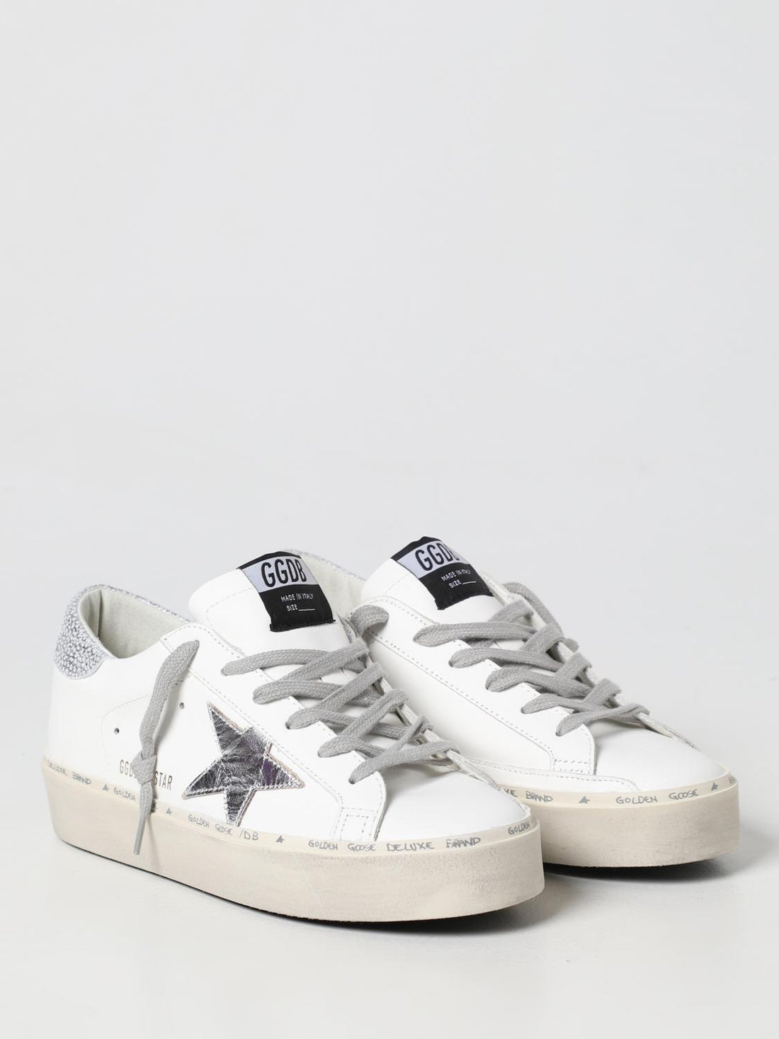 GOLDEN GOOSE 40 hi star leather sneakers