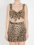 DOLCE&GABBANA 40 leopard print poplin top