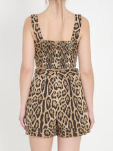 DOLCE&GABBANA 40 leopard print poplin top