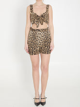 DOLCE&GABBANA 40 leopard print poplin top