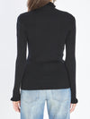 turtleneck with ruffles