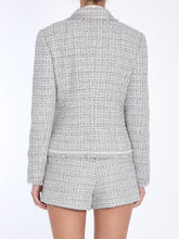 DOLCE&GABBANA 42 jacket in grey lamé bouclé