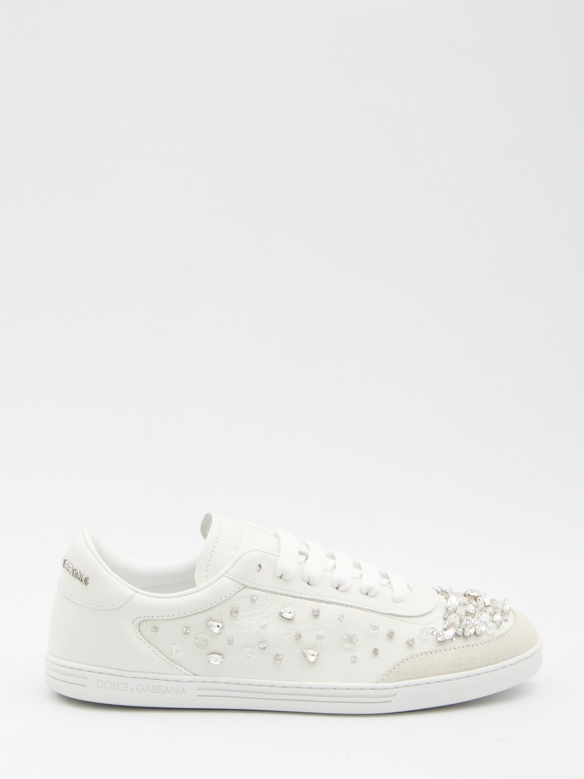sneakers embellished with rhinestones