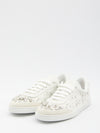 sneakers embellished with rhinestones