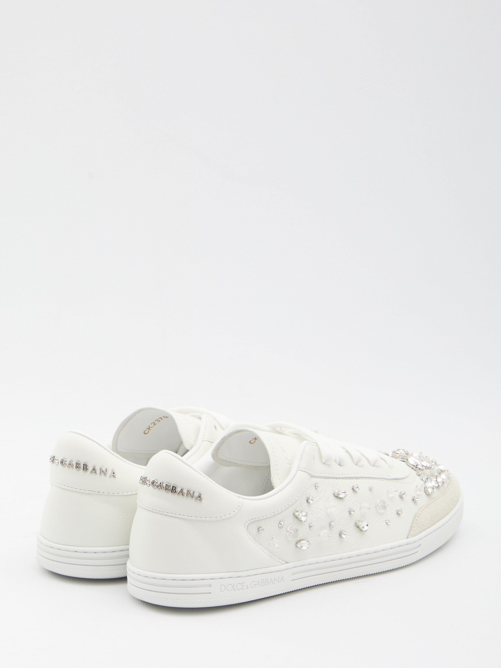 sneakers embellished with rhinestones
