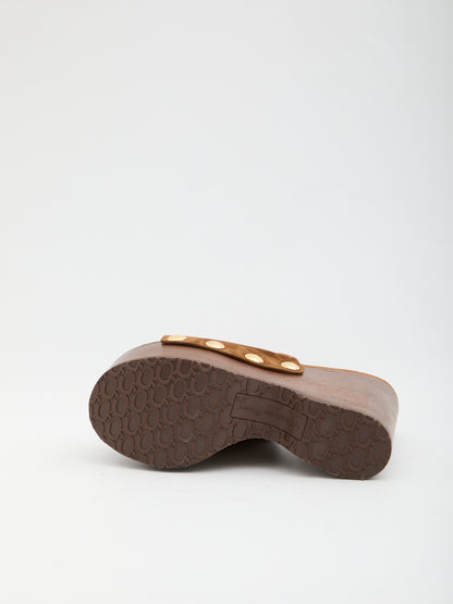 GIANVITO ROSSI 36 ardèa wedge sandals 