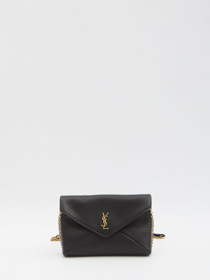 SAINT LAURENT OS cassandre pouch with chain 