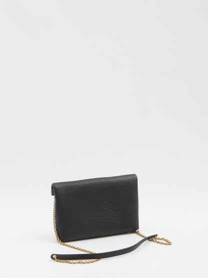 SAINT LAURENT OS cassandre pouch with chain 