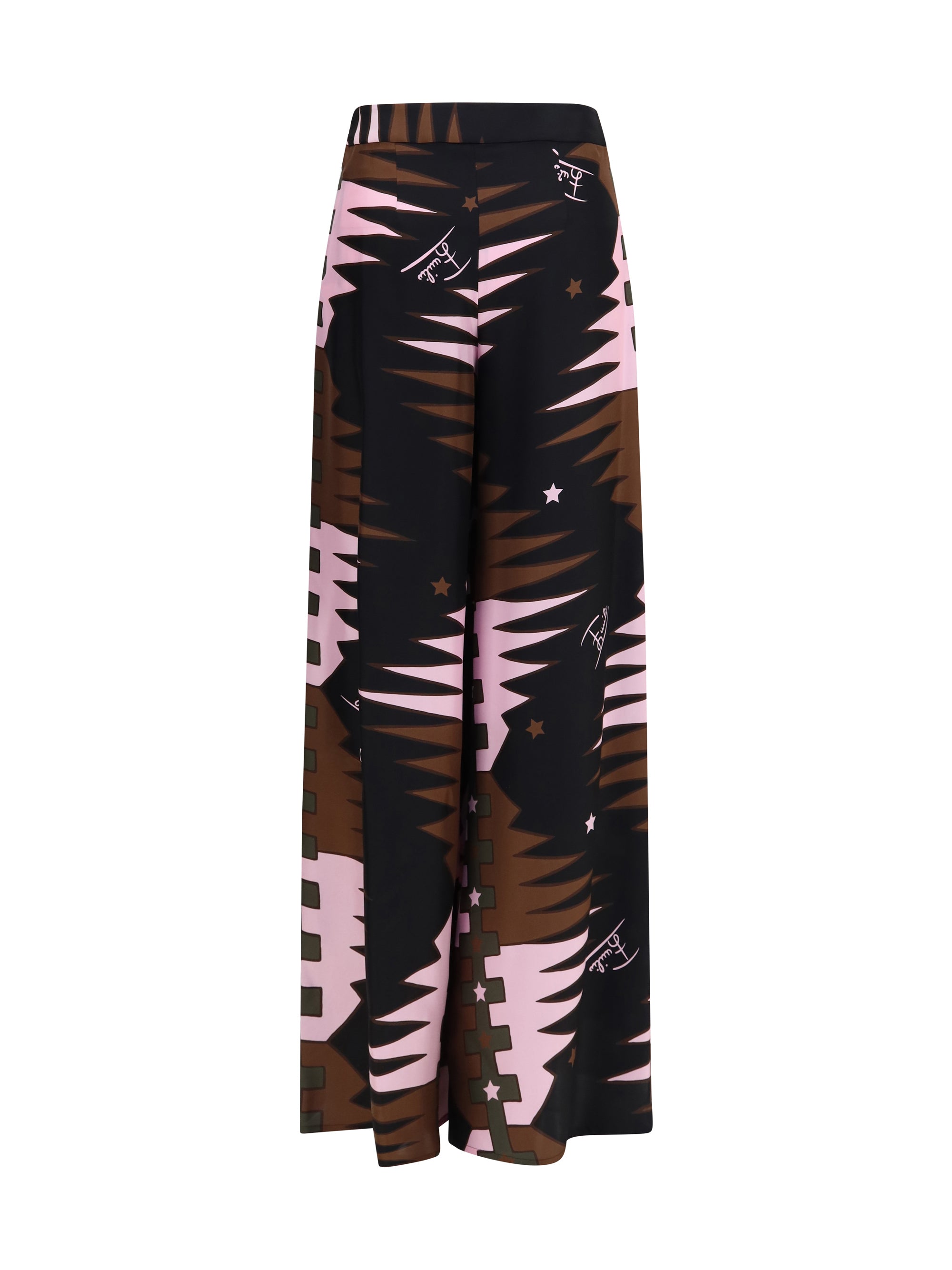 silk twill pants