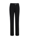 rum cigarette pants with belt