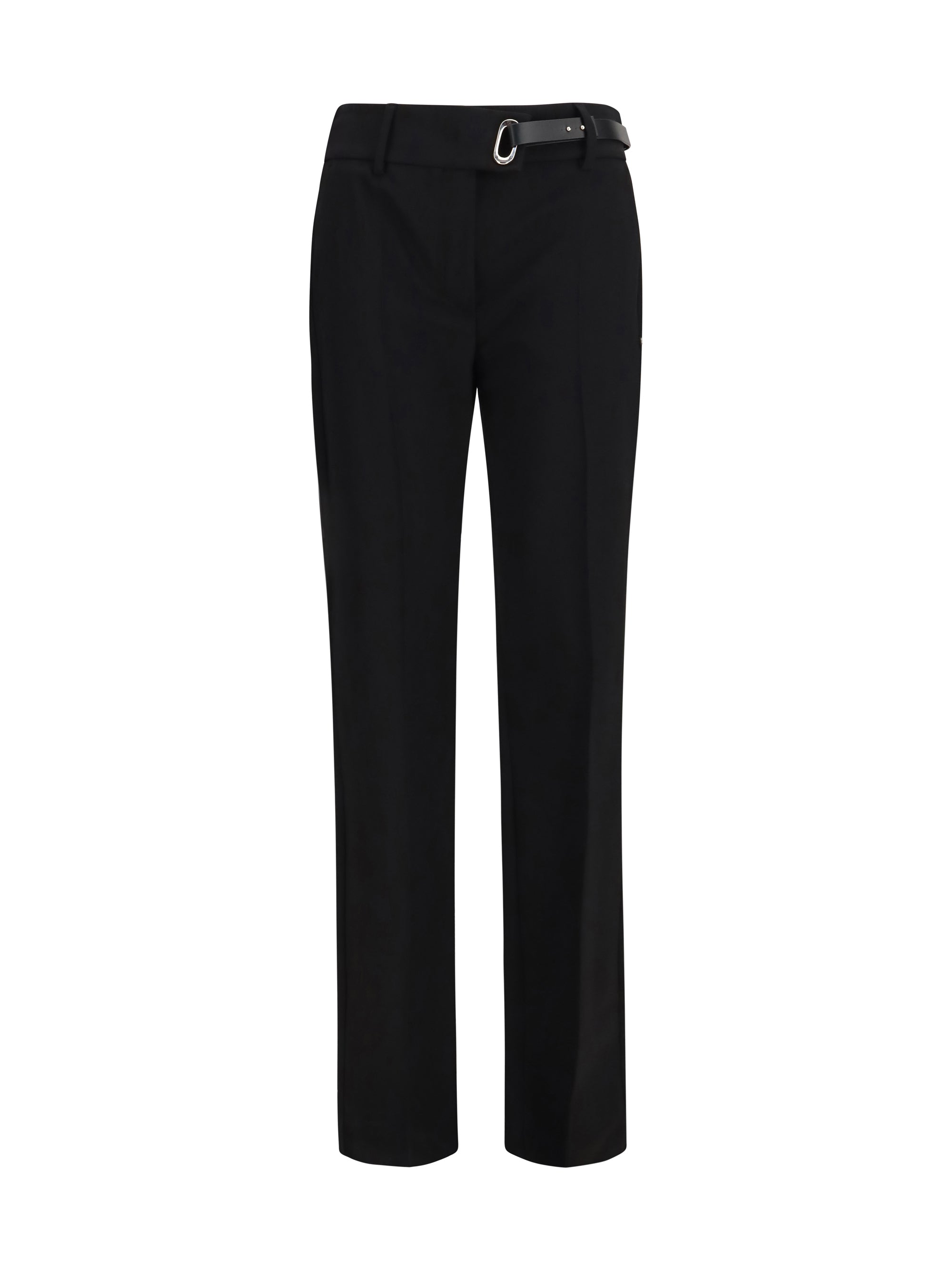 rum cigarette pants with belt