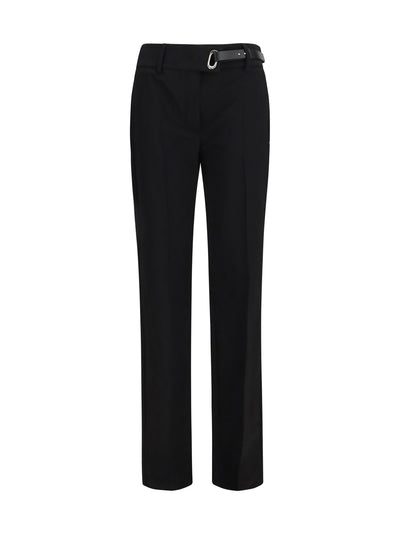 rum cigarette pants with belt