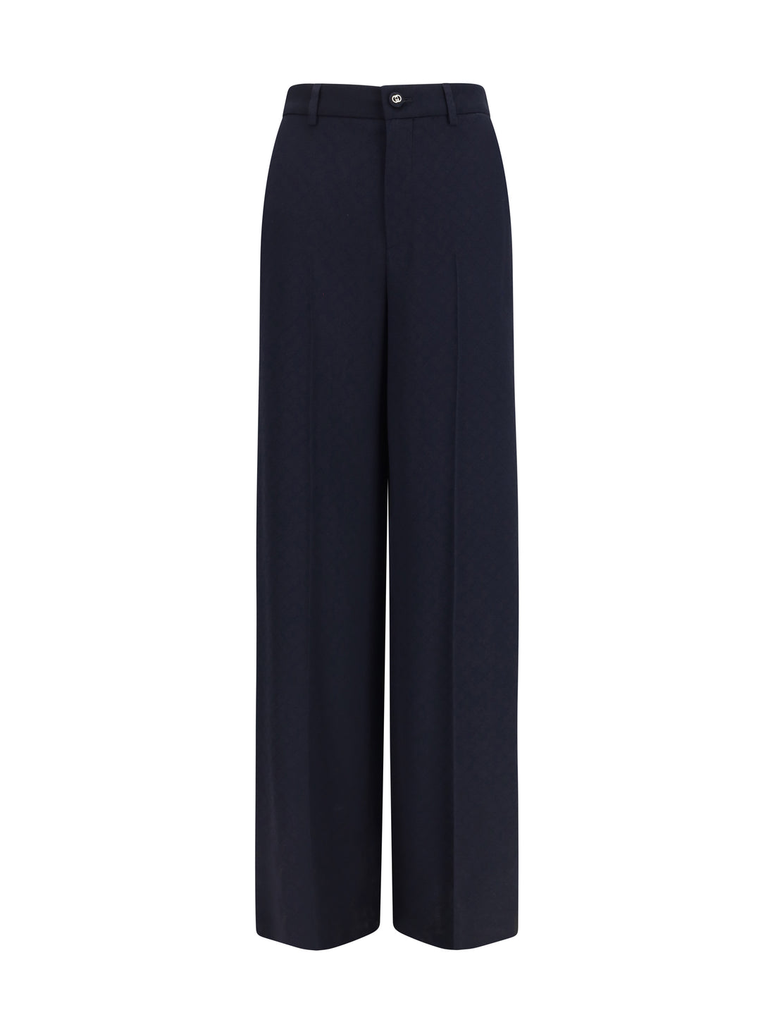 GUCCI 40 diamond-jacquard pants