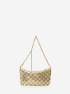 metallized evening bag with charm