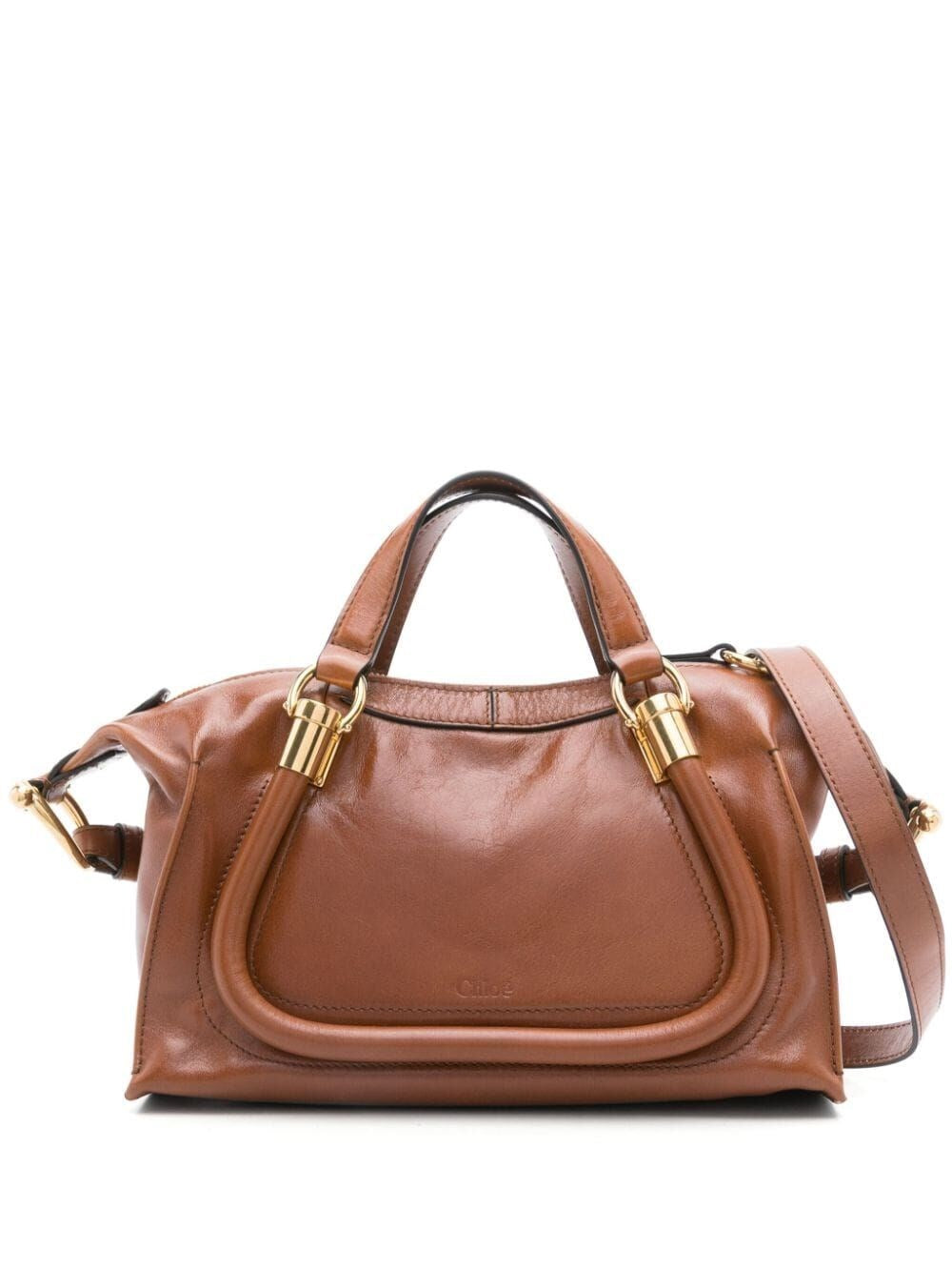 Chloé Small Paraty 24 Bag In Shiny Leather