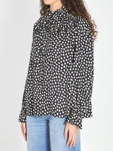 CHLOE 40 polka dot blouse with ruffles