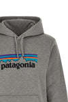 fleece cotton blend hoodie knitted mélange