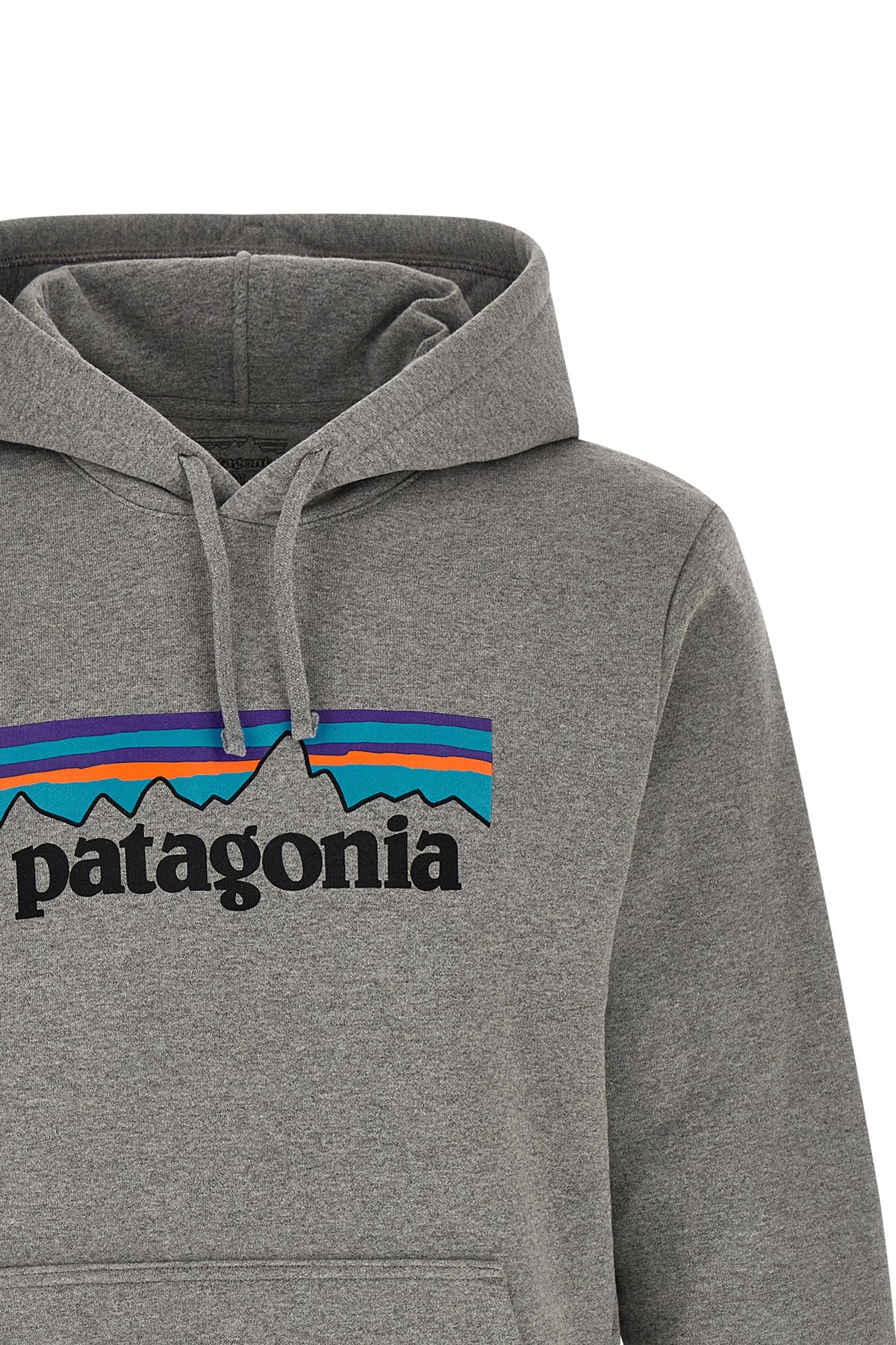 fleece cotton blend hoodie knitted mélange