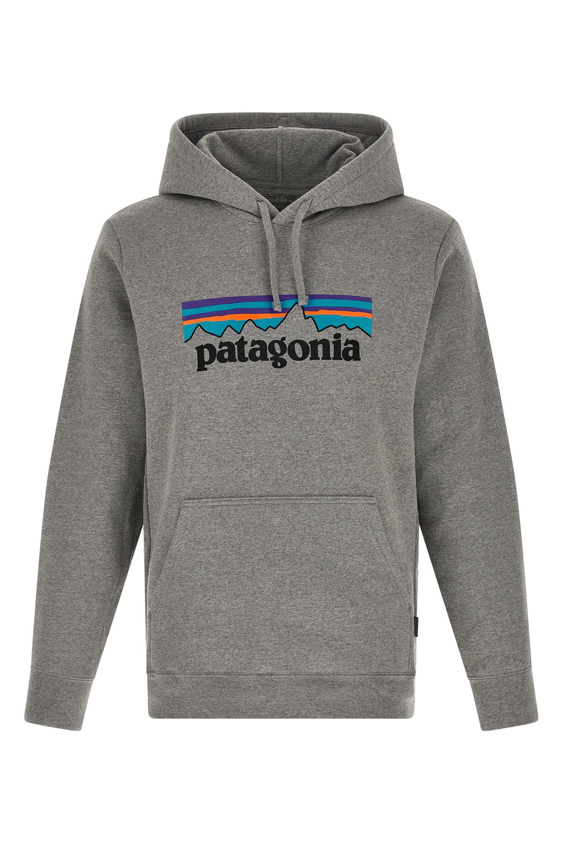 PATAGONIA L fleece cotton blend hoodie knitted mélange
