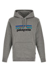 fleece cotton blend hoodie knitted mélange