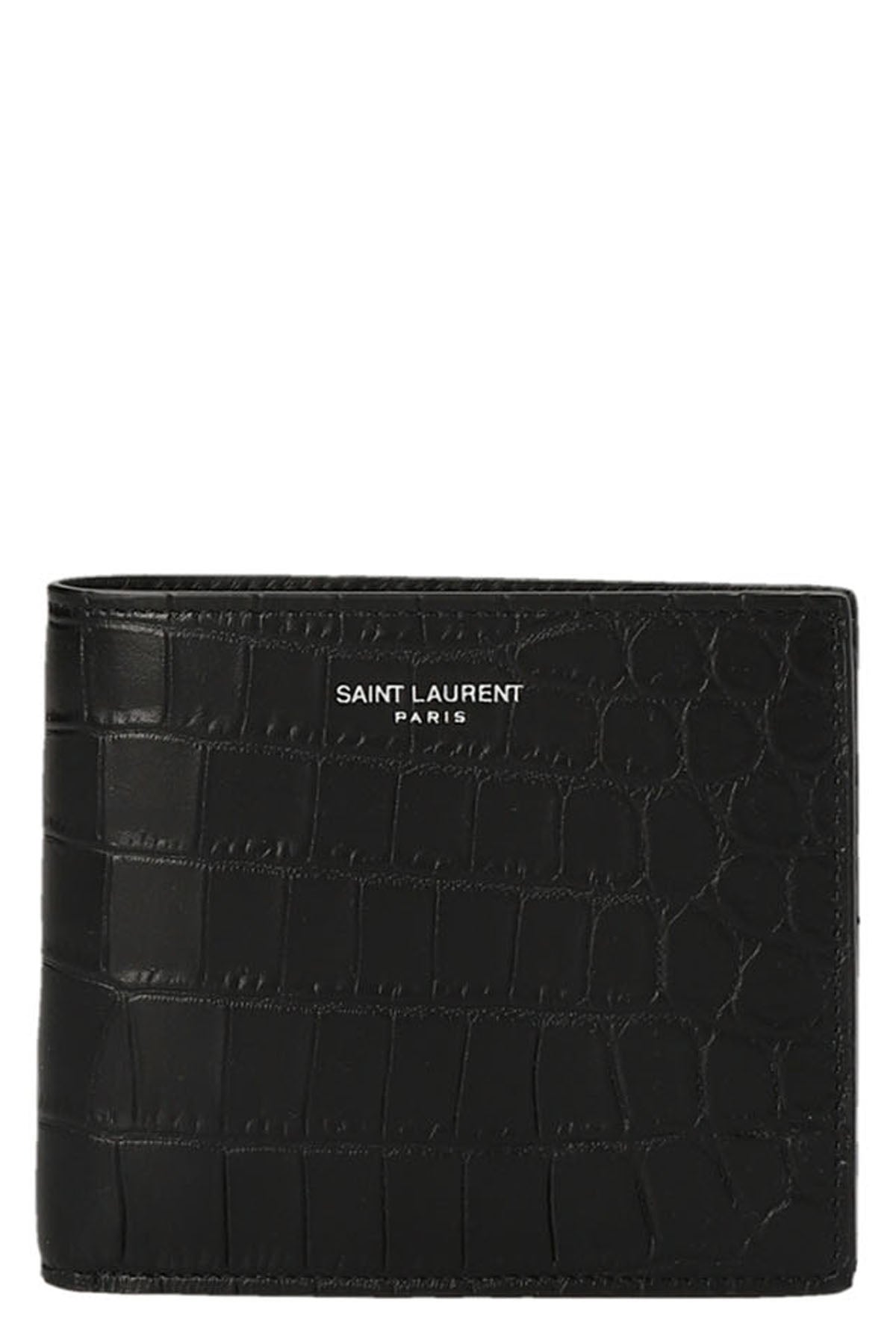 saint laurent paris east/west leather wallet
