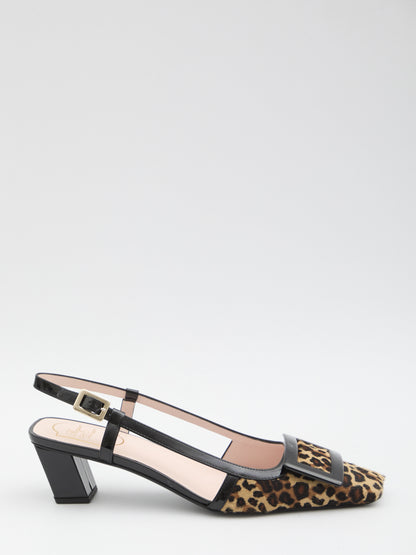 ROGER VIVIER 36 belle vivier pony slingback pumps