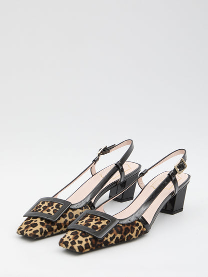 ROGER VIVIER 36 belle vivier pony slingback pumps