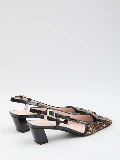 ROGER VIVIER 36 belle vivier pony slingback pumps