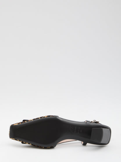 ROGER VIVIER 36 belle vivier pony slingback pumps