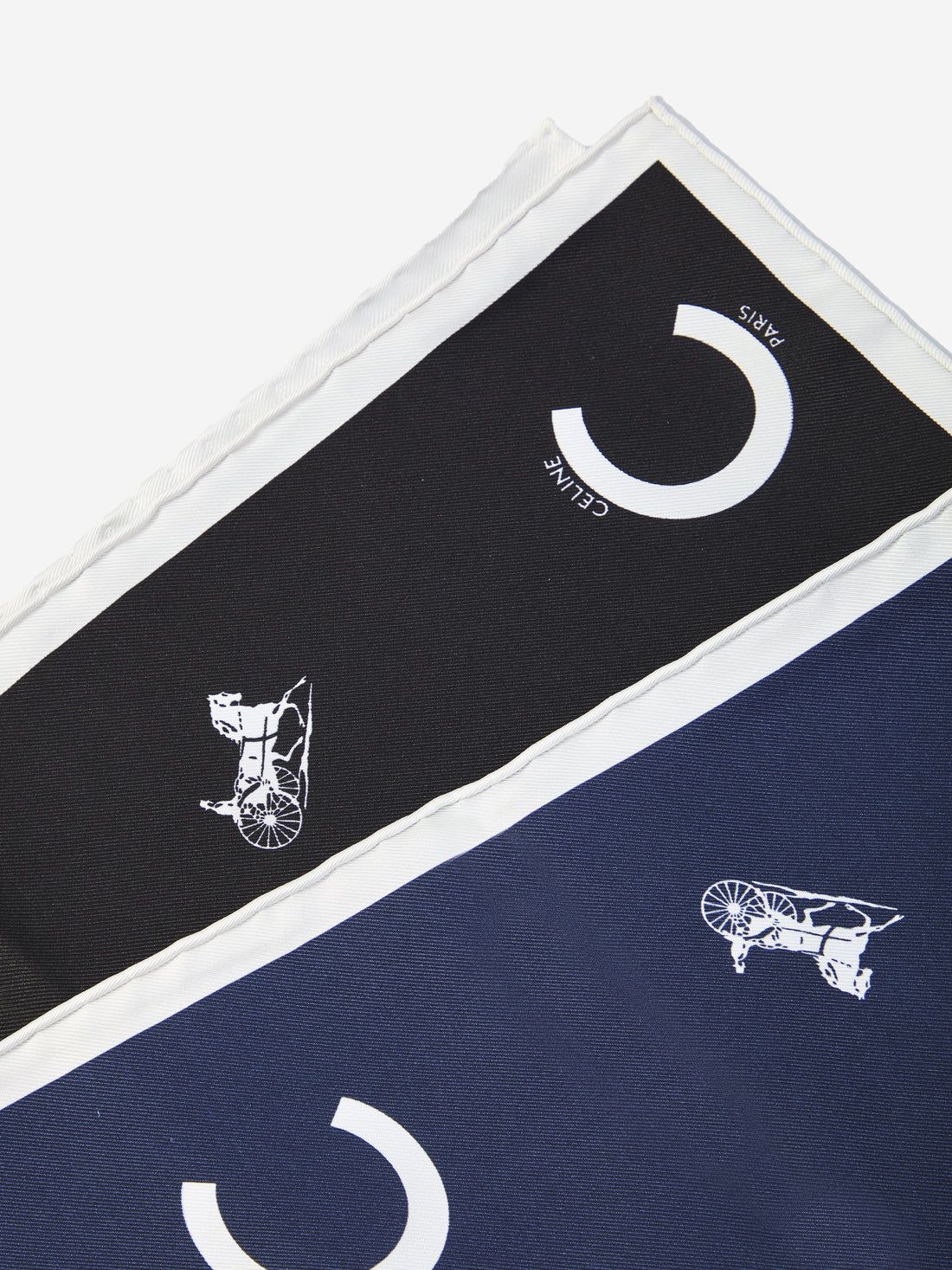 CELINE OS silk twill carré