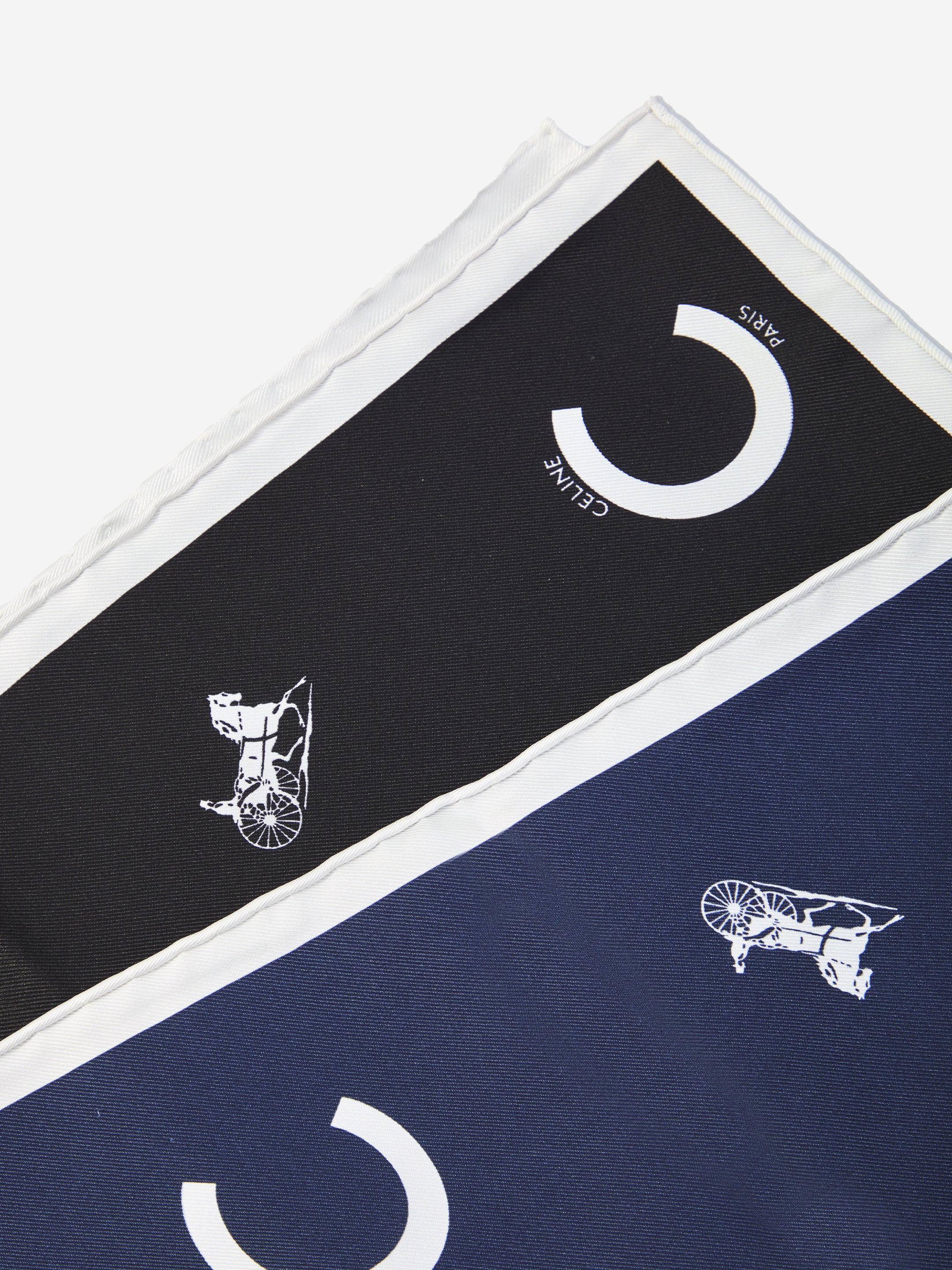 CELINE OS silk twill carré