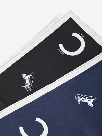 CELINE OS silk twill carré