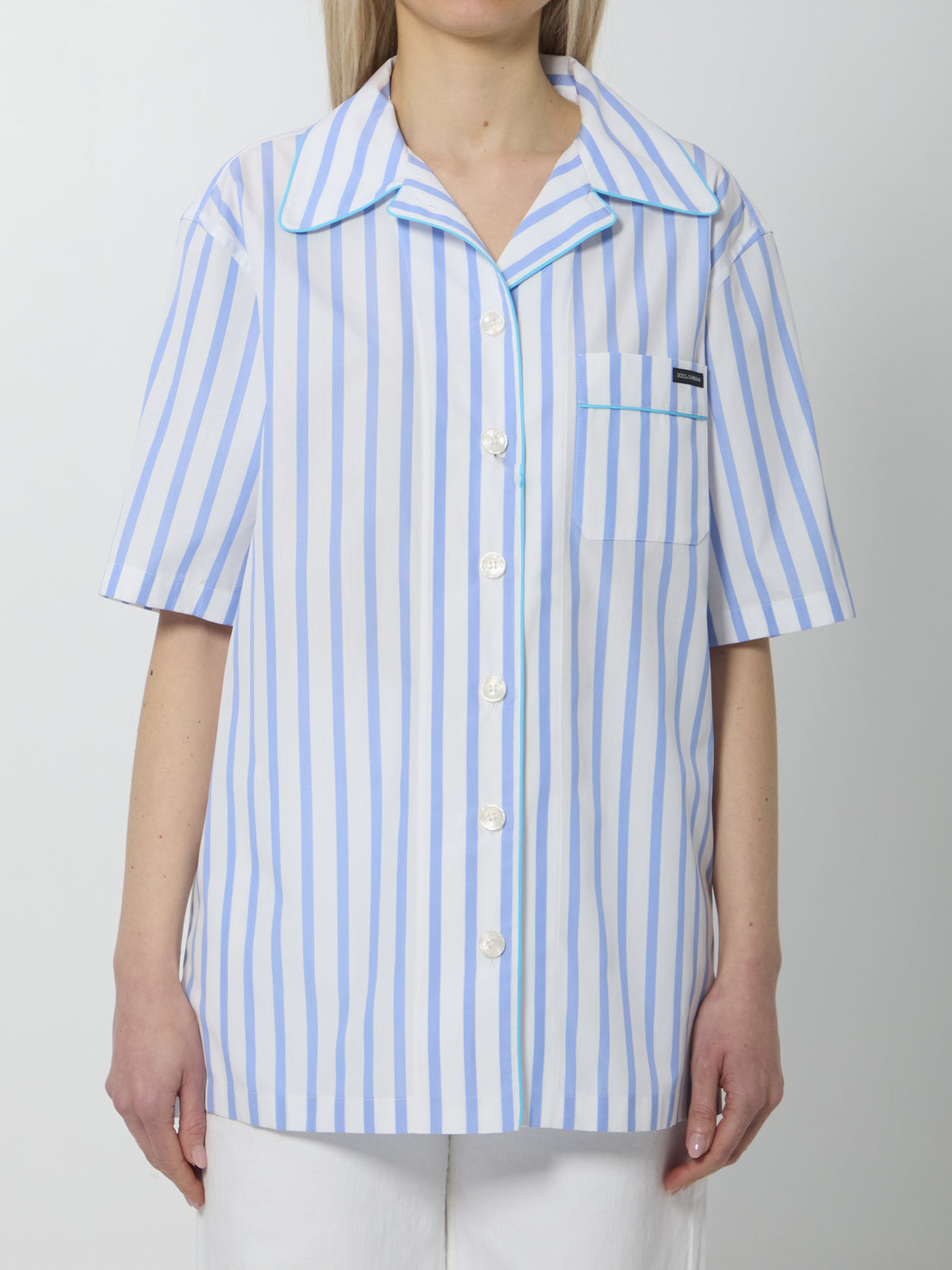 DOLCE&amp;GABBANA 38 striped poplin shirt