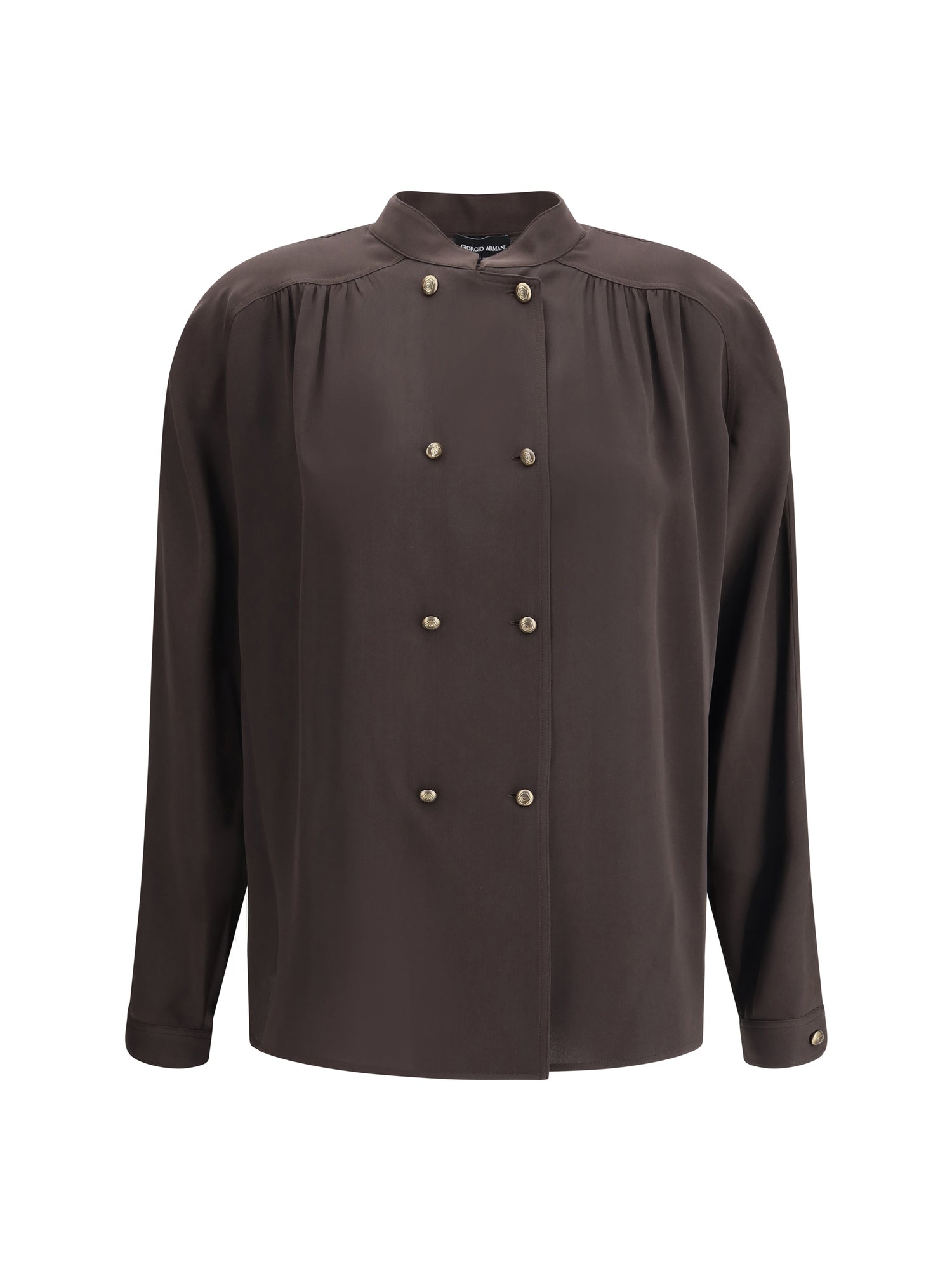 GIORGIO ARMANI 46 doublebreasted silk shirt