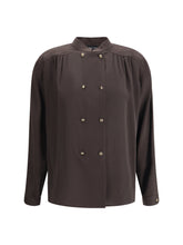 GIORGIO ARMANI 46 doublebreasted silk shirt