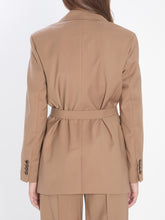 MAX MARA 42 blazer in wool canvas