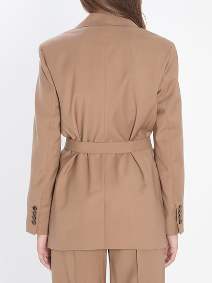 MAX MARA 42 blazer in wool canvas