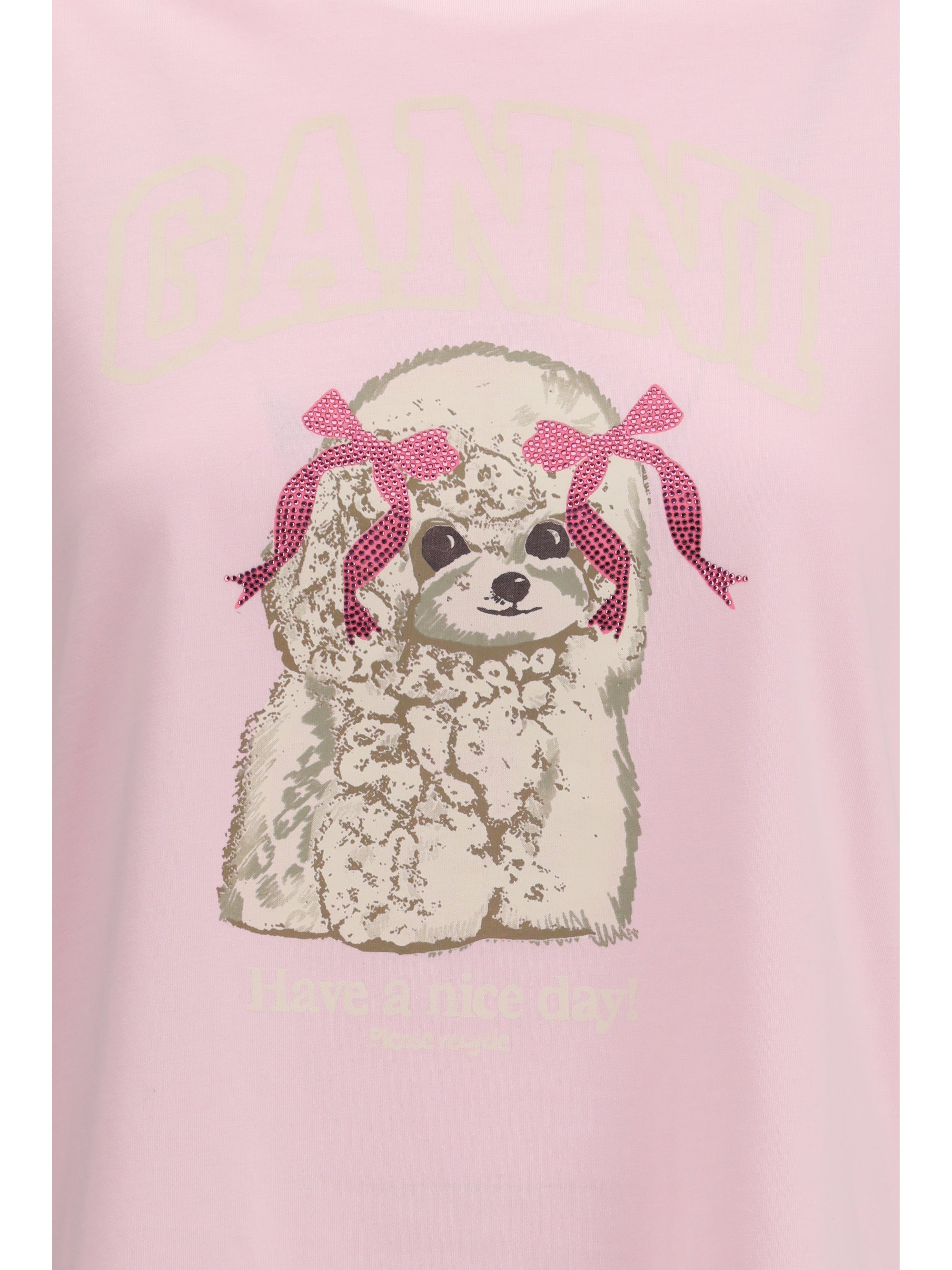 GANNI L poodle t-shirt