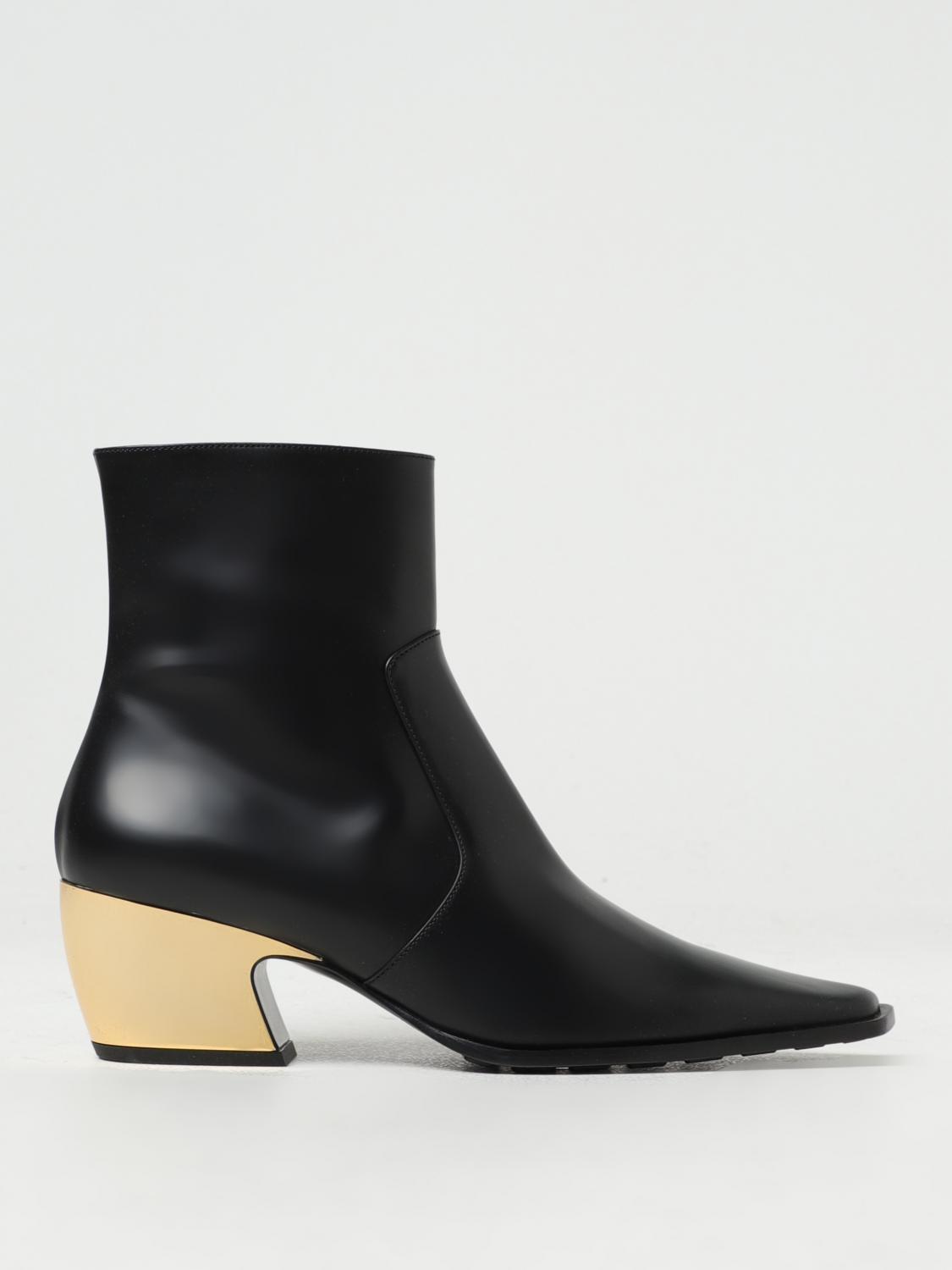 tex ankle boots in leather with zip