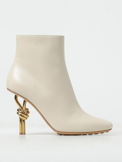 knot ankle boots in leather